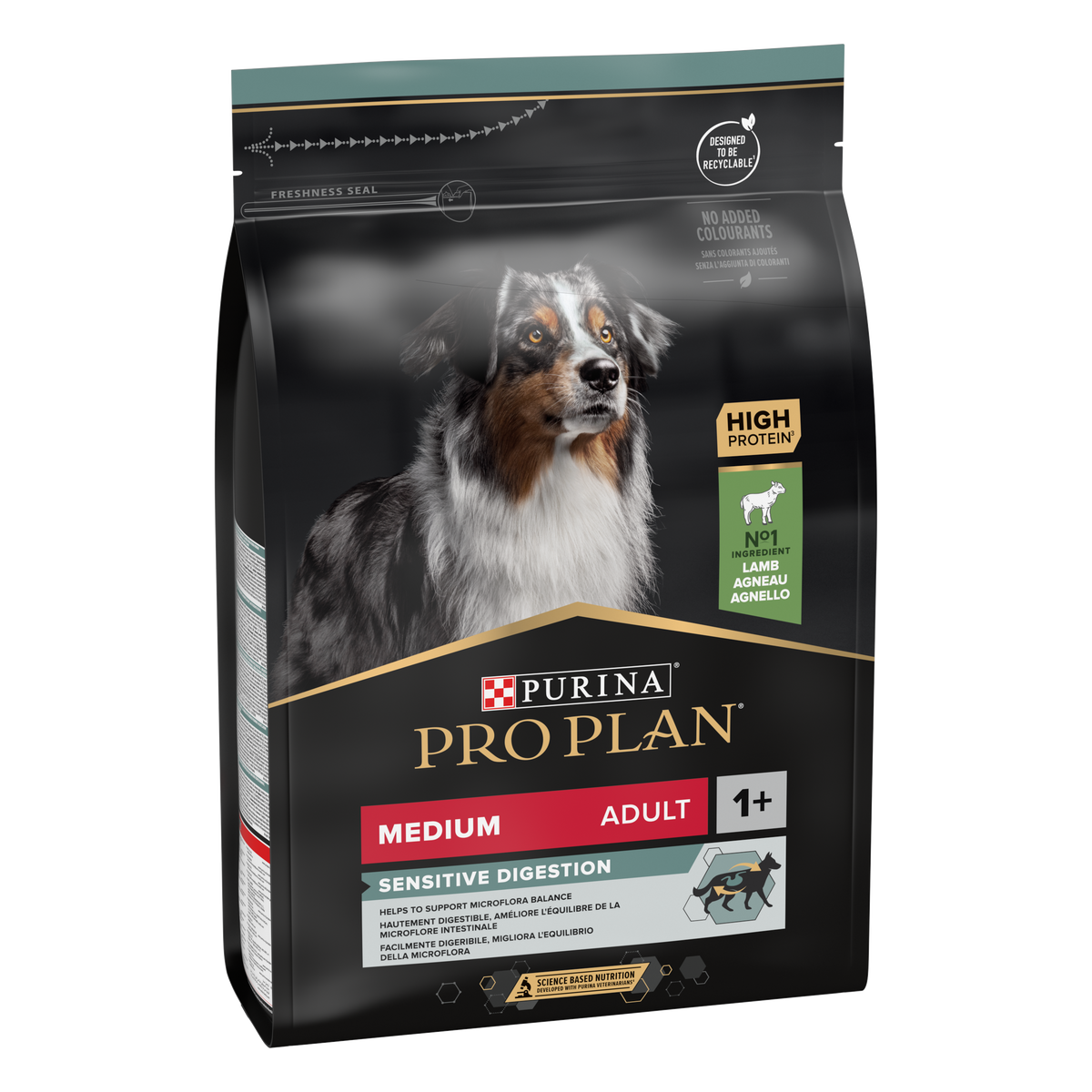 Purina Pro Plan Sensitive Digestion Medium Adult, Dry Dog food with Lamb