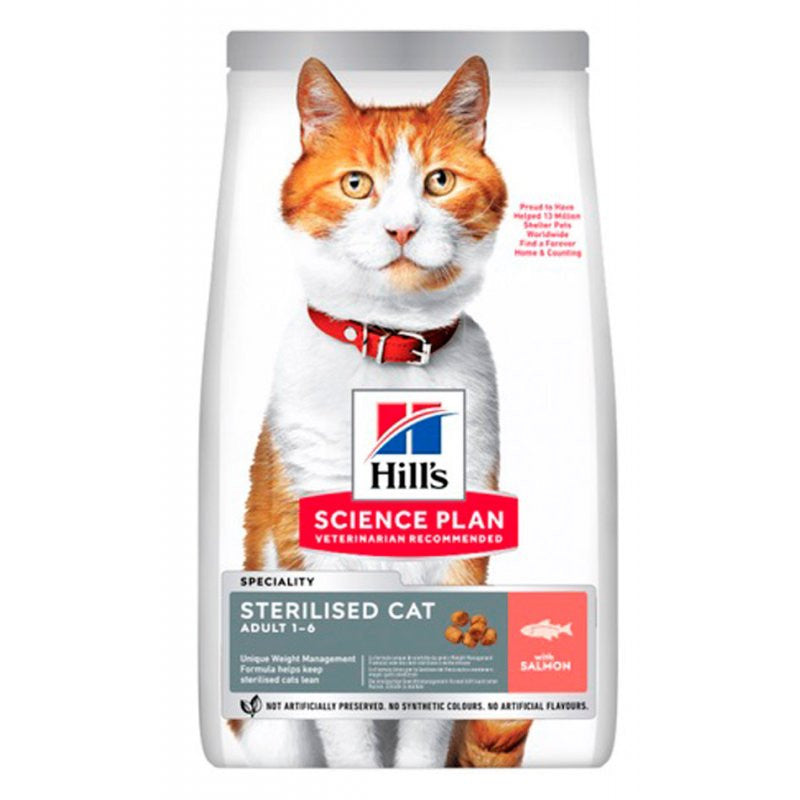 Hill’s Science Plan Sterilised Cat Adult Cat Food With Salmon (1.5kg)