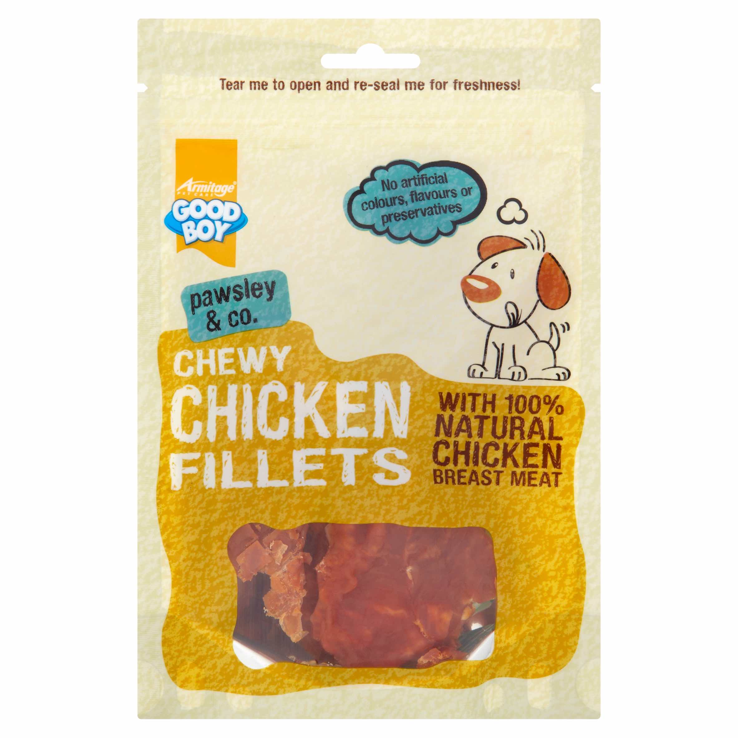 Armitage Chewy Chicken Fillets - 80g