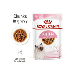 Royal Canin Feline Health Nutrition Kitten Gravy Cat Wet Food