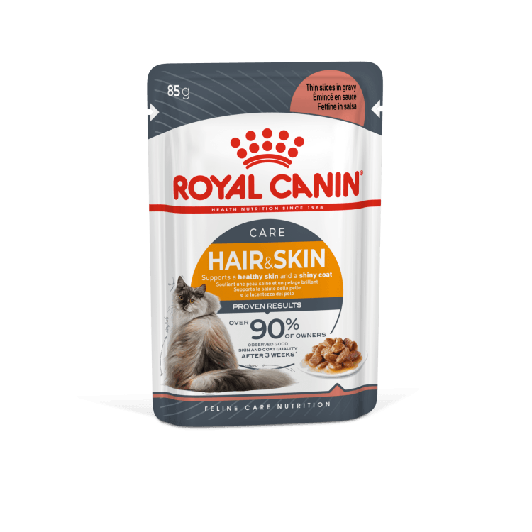 Royal Canin Feline Care Nutrition Hair & Skin Gravy