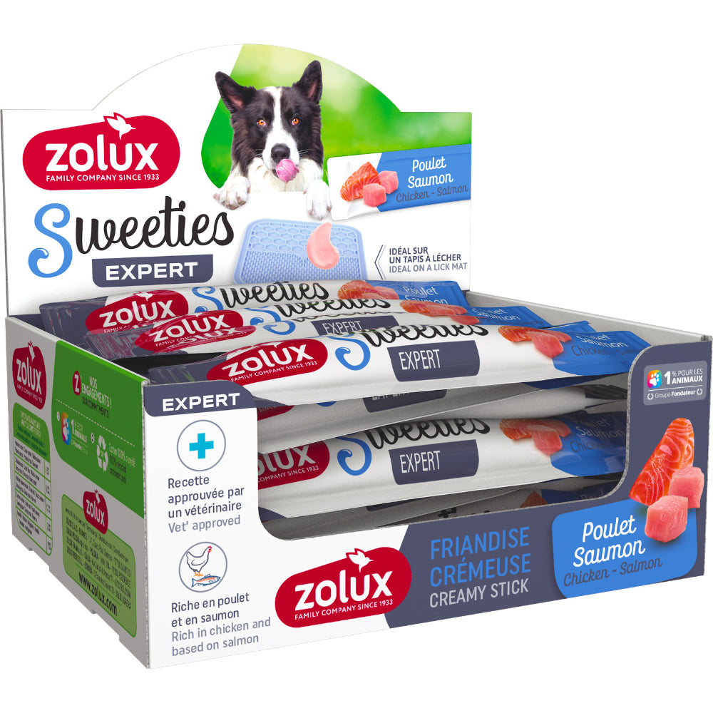 Zolux Sweeties Creamy Stick For Dog - Chicken Salmon 48pcs/Box