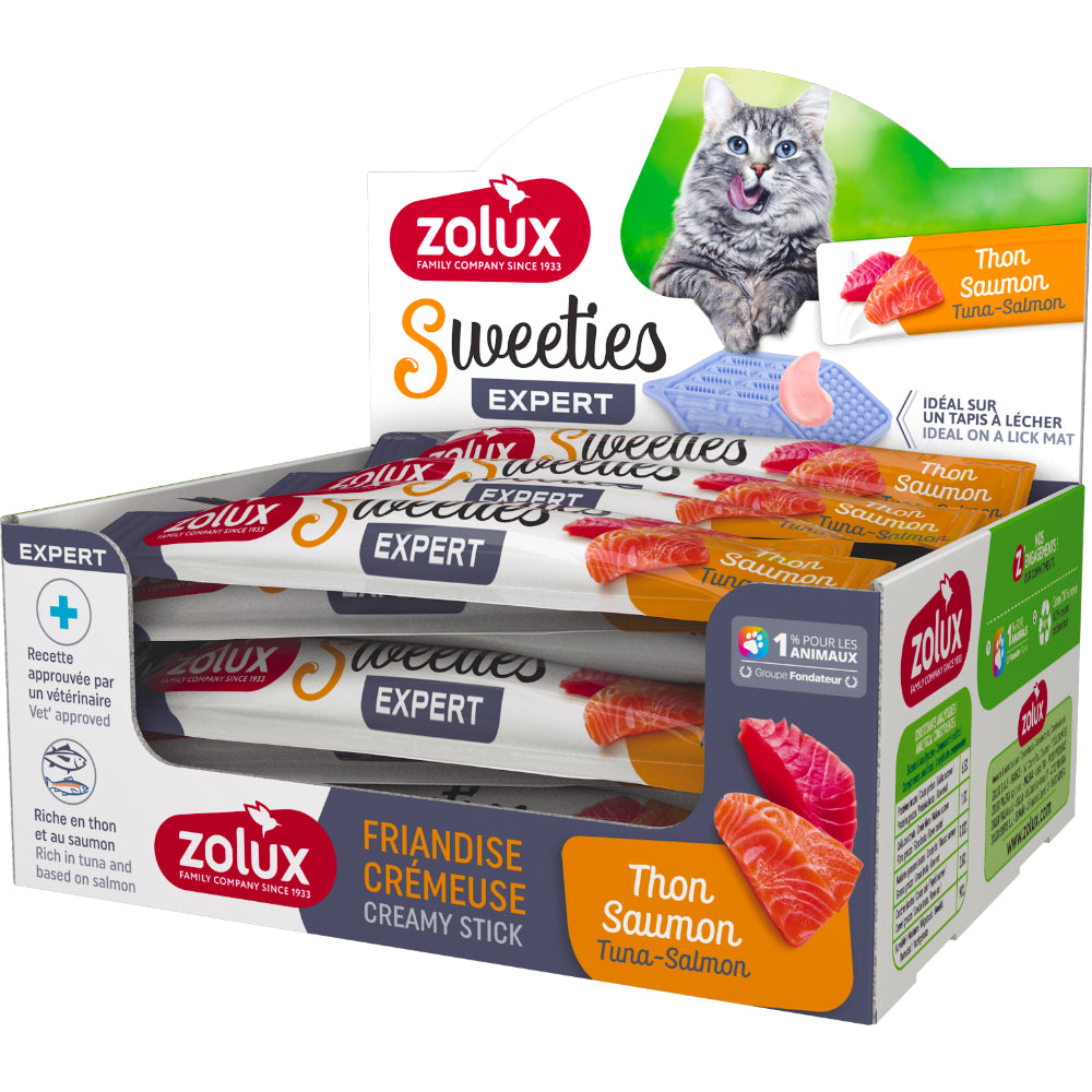 Zolux Sweeties Creamy Stick For Cat - Salmon 48pcs/Box