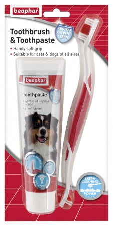 Beaphar Toothbrush & Toothpaste Combipack