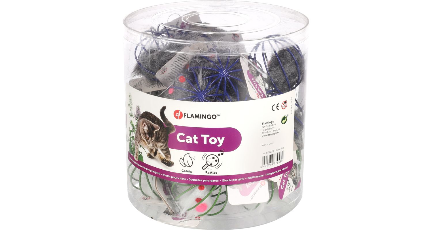 Flamingo Cat Toy Wire with Mouse