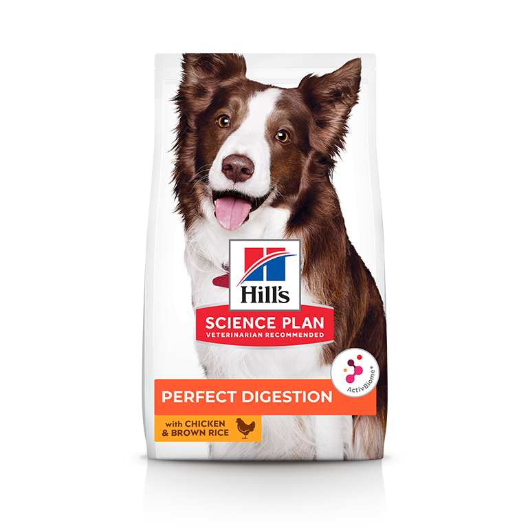 Hill's Science Plan Perfect Digestion Medium Adult 1 Dog Food with Chicken and Brown Rice