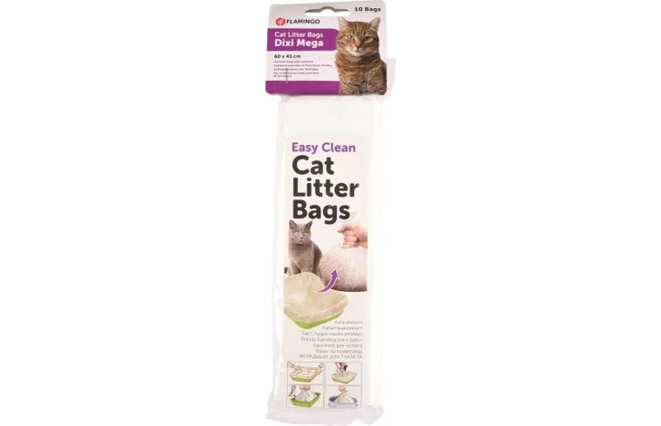 Flamingo Cat Litter Bags Dixi Mega, 10 Bags