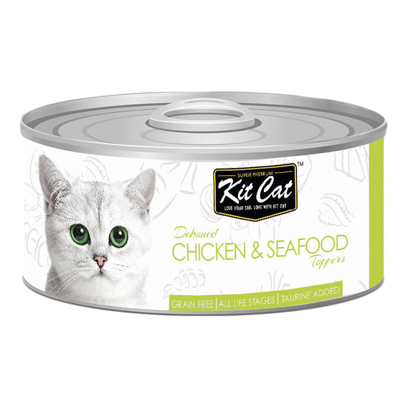 Kit Cat-Tin- Chicken & Seafood Toppers