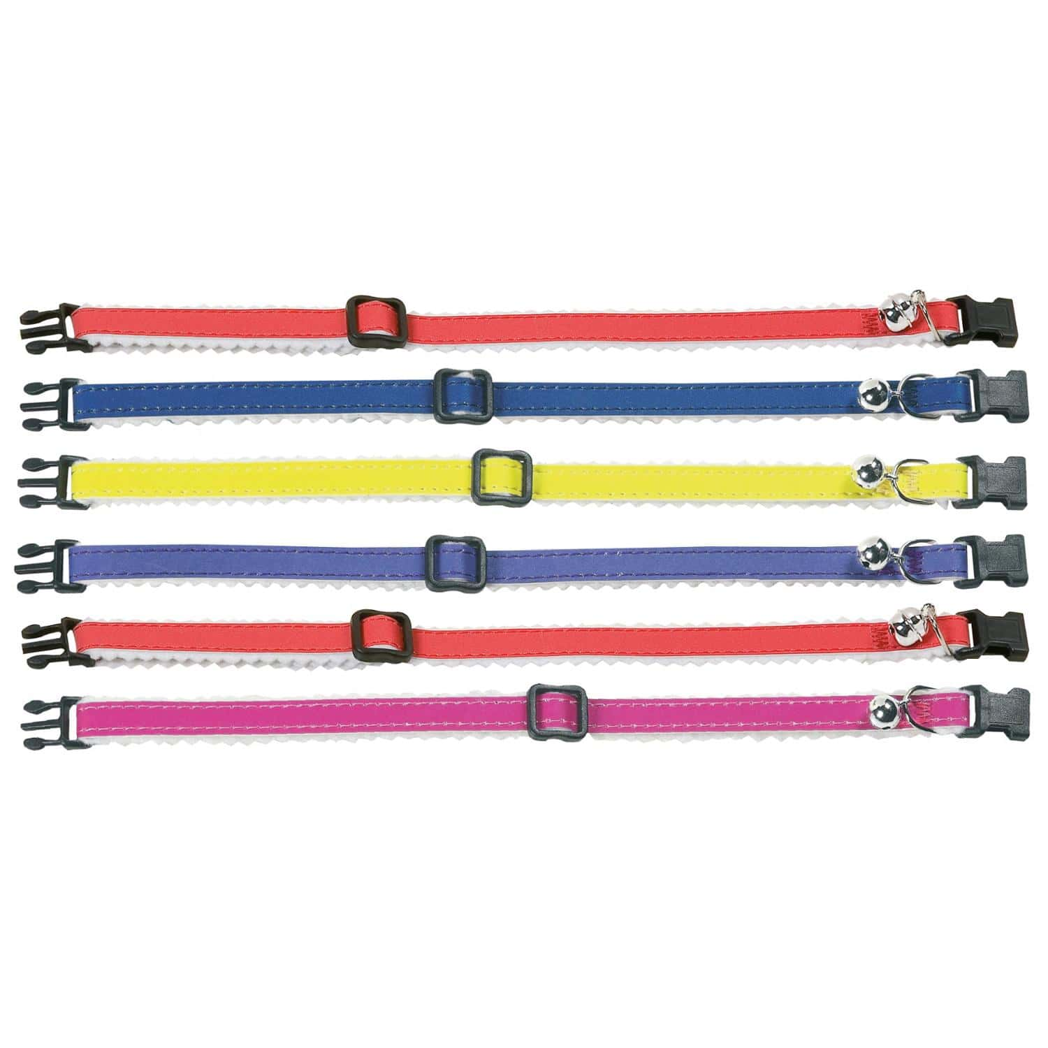 Flamingo Cat Collar Lined Bright