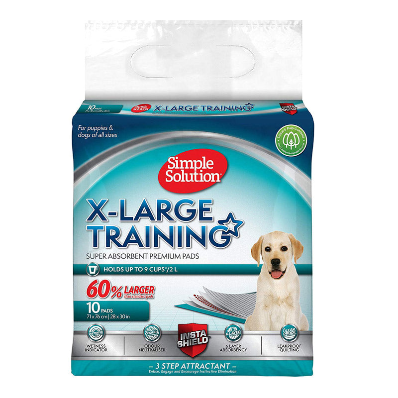 Simple Solution Premium Dog and Puppy Training Pads, Pack of 10