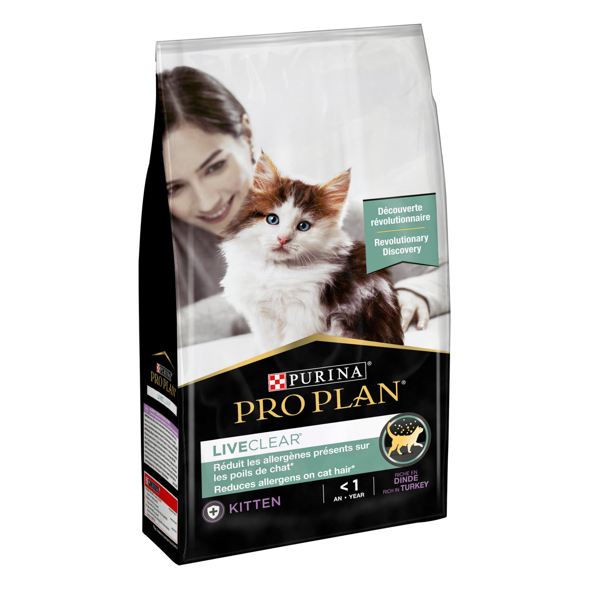 Purina Pro Plan LiveClear Kitten, Allergen Reducing Dry Cat Food with Turkey