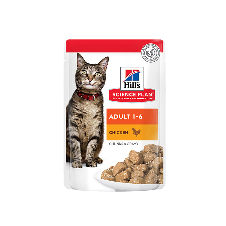 Hill's Science Plan Adult Wet Cat Food Chicken Pouches