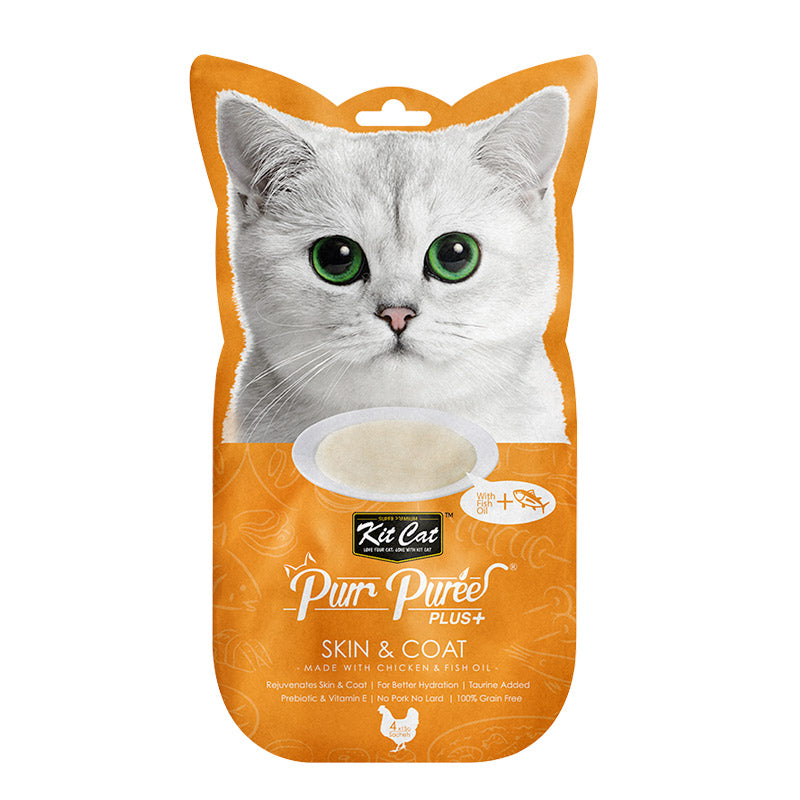 Kit Cat PureePlus Skin & Coat (Chicken)