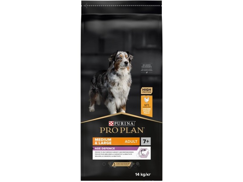 Purina Pro Plan Age Defence Medium and Large Senior 7+ , Dry Dog food with Chicken